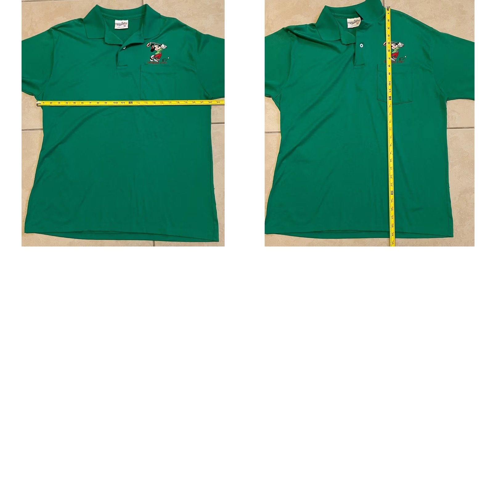 Disney VINTAGE Disney Mickey Mouse Polo Shirt XL Green Cartoon TV Disneyland Mens Size US XL / EU 56 / 4 - 8 Thumbnail