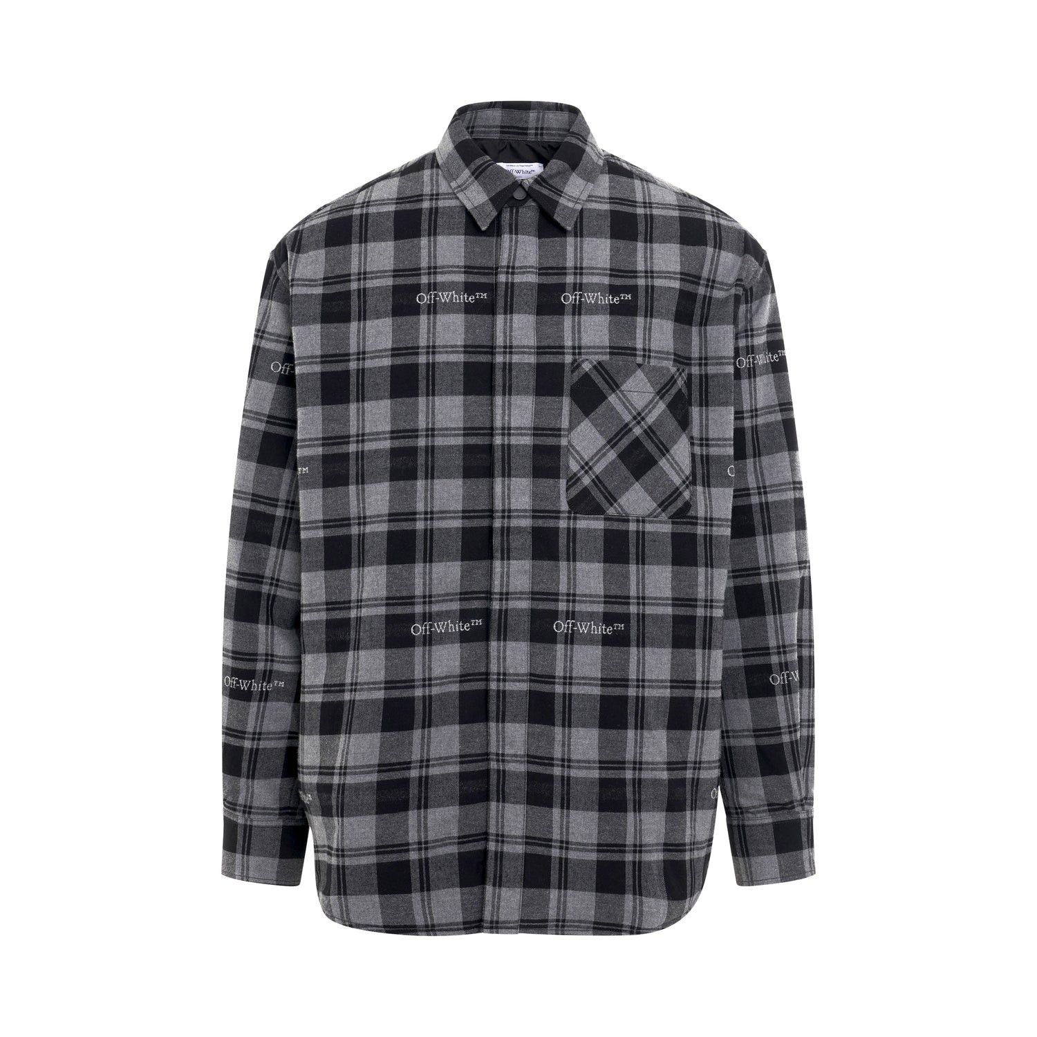 Off-White o1mris0824 Shirt in Dark Grey Size US S / EU 44-46 / 1 - 1 Thumbnail