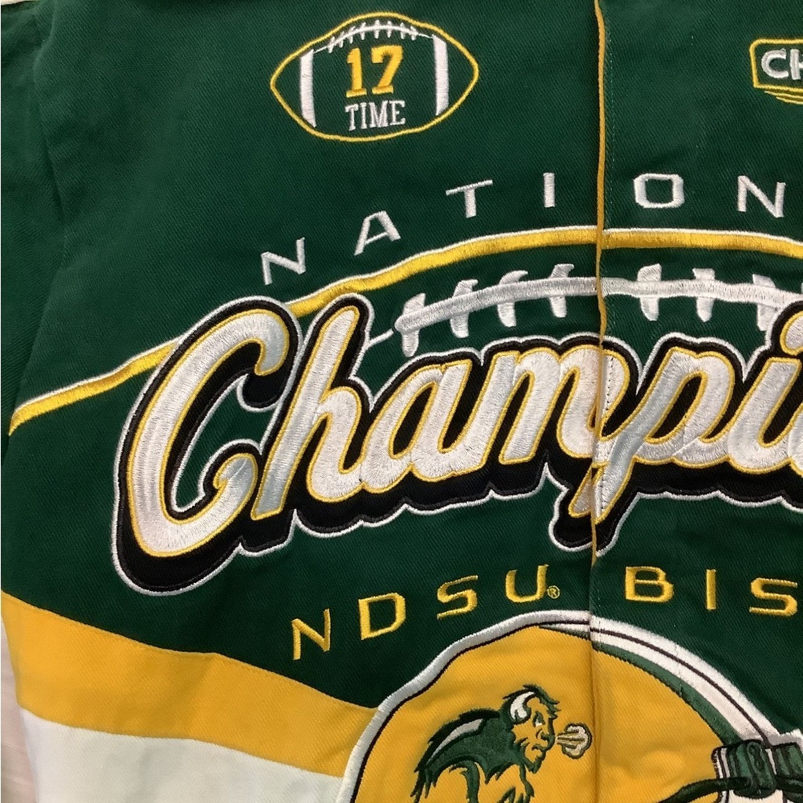Ebbets Field Flannels NDSU Bison #17 Division champion Bomber Jacket Size US S / EU 44-46 / 1 - 12 Thumbnail