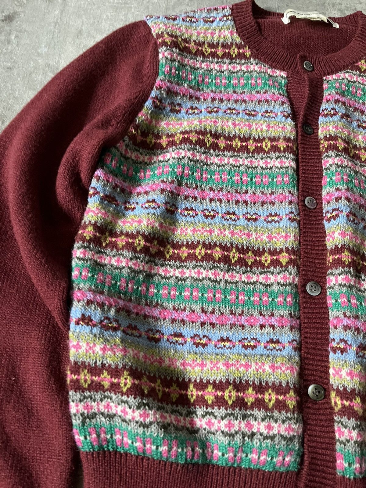 Comme des Garcons × Japanese Brand Comme des Garcons GIRL wool multicolor cardigan Size M / US 6-8 / IT 42-44 - 4 Thumbnail