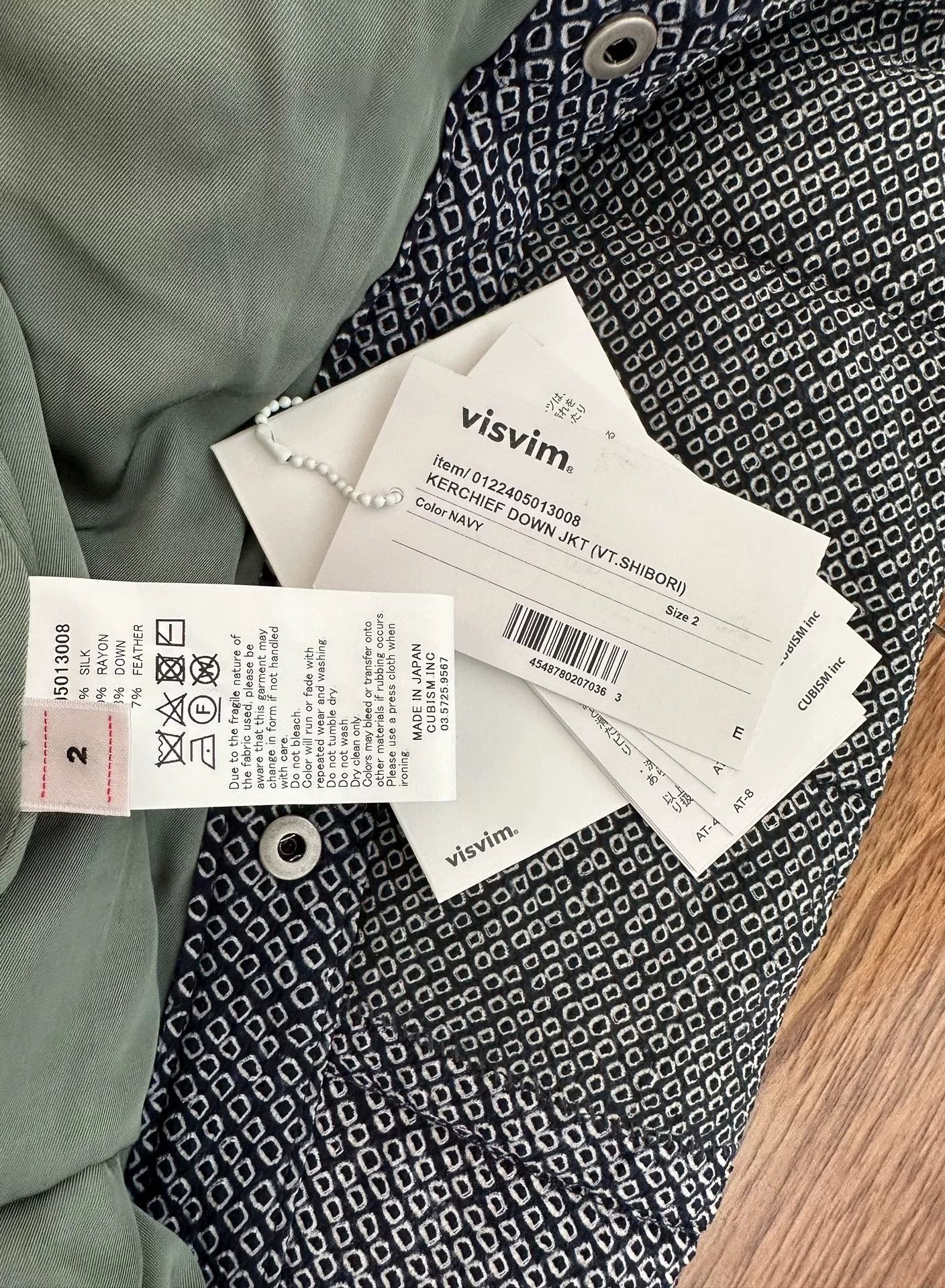 Visvim VISVIM Kerchief Down JKT (VT.Shibori) Size US M / EU 48-50 / 2 - 5 Thumbnail