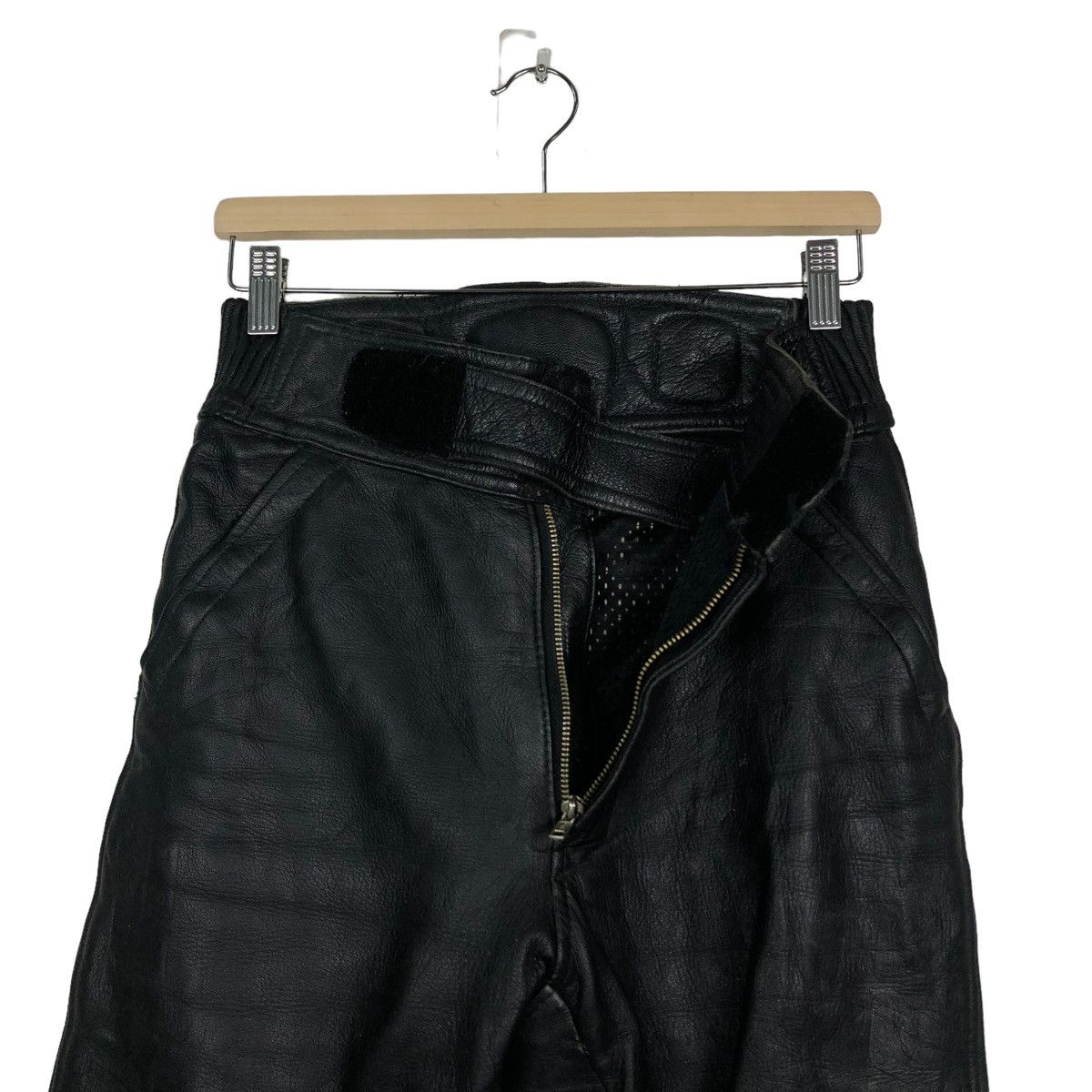 Genuine Leather 🔥90’s Vtg Biker Motor Cross Leather Pants Corin Motors Japan Size US 26 / EU 42 - 10 Thumbnail