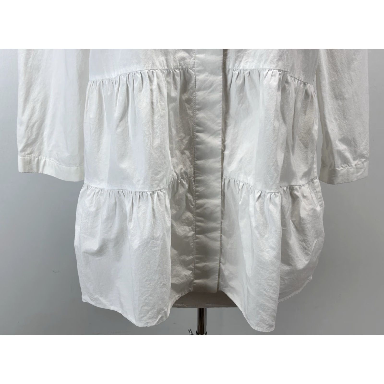 Cos VINTAGE COS Tunic Blouse Sz 10 Women’s White Cotton Long Sleeve Classic Capsule Size L / US 10 / IT 46 - 6 Thumbnail