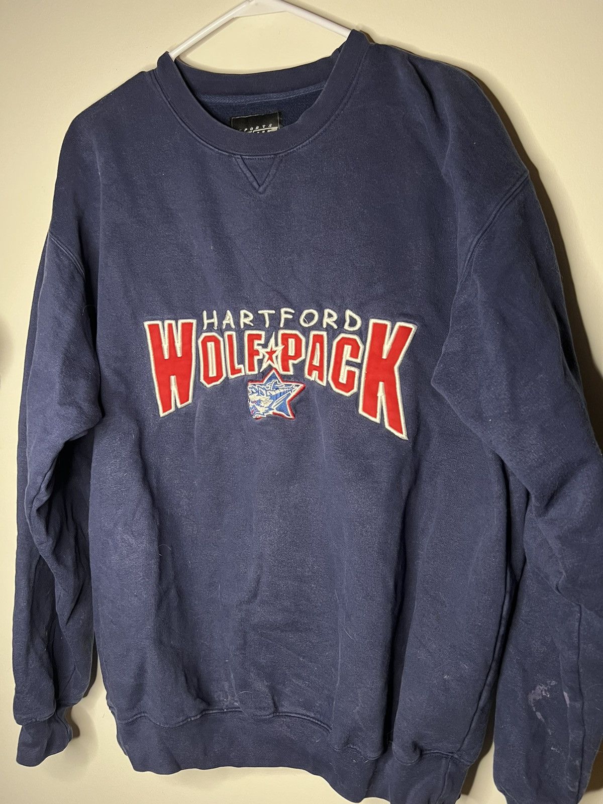 Vintage Vintage 90s Wolfpack Embroidered Long Sleeve Size US L / EU 52-54 / 3 - 1 Thumbnail