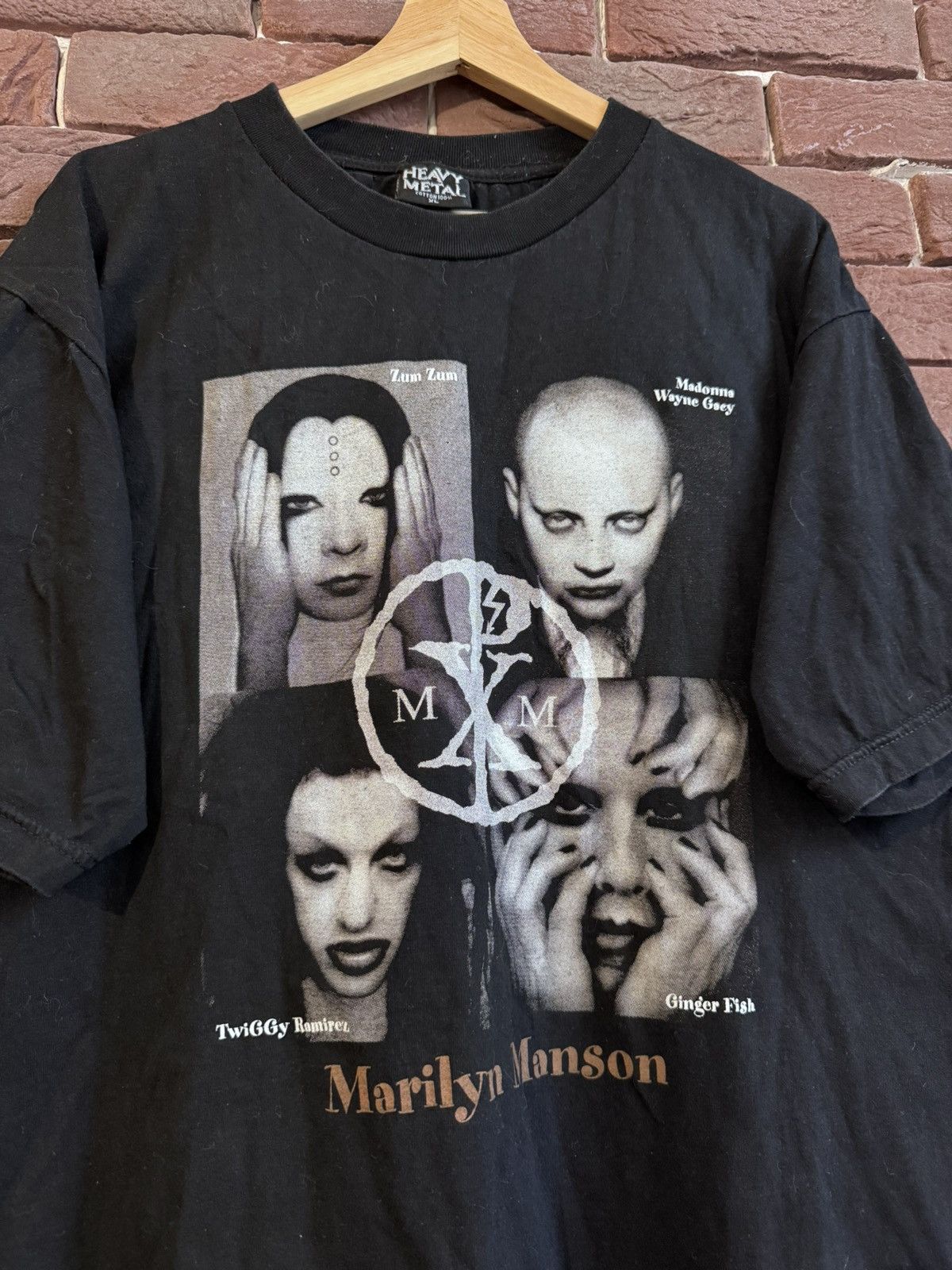 Band Tees Rare 00s Vintage Marilyn Manson Faces XL Rock Metal Tee Size US XL / EU 56 / 4 - 3 Thumbnail