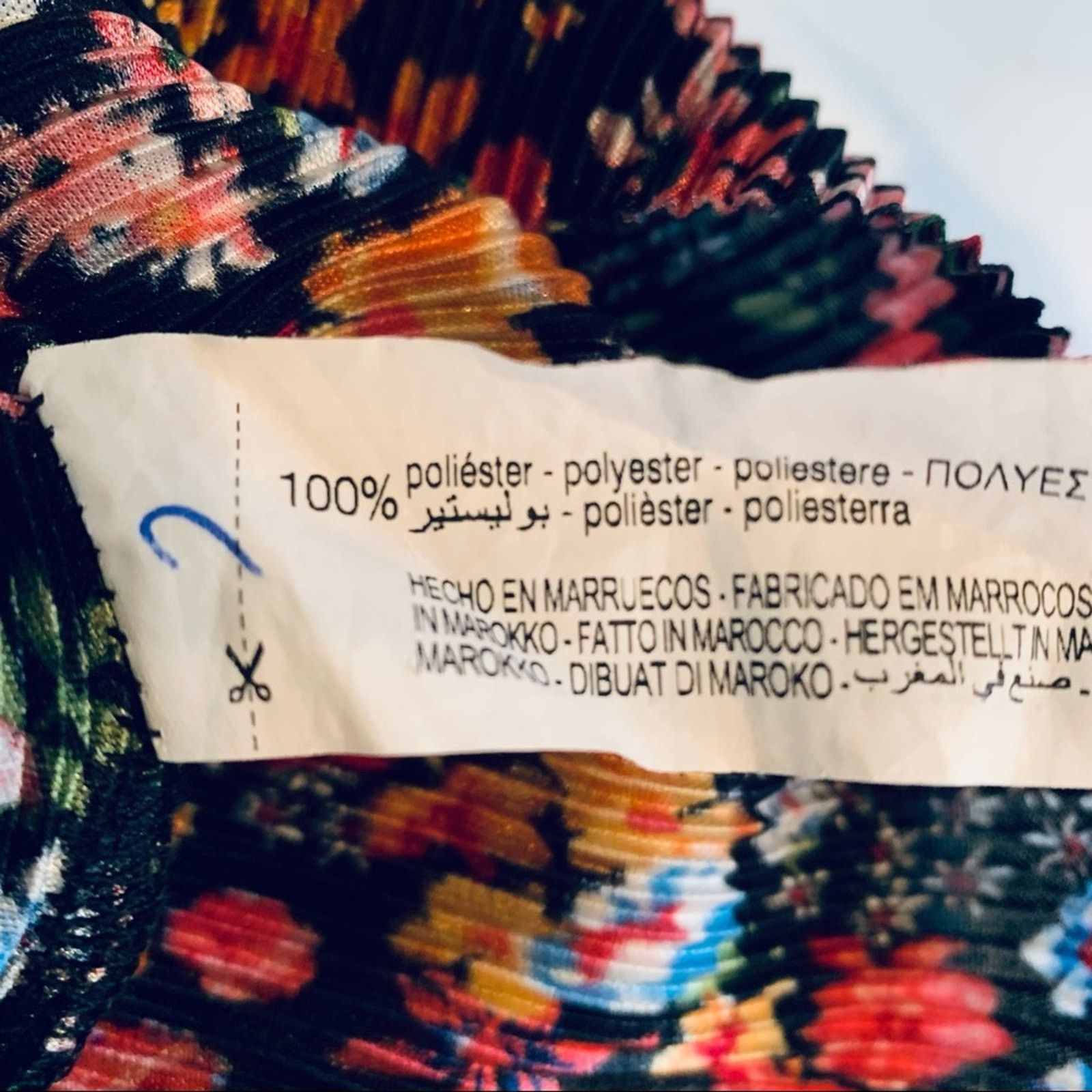Zara Zara Micro Pleated Floral Detail Puff Sleeve Ruffled Dress Size M / US 6-8 / IT 42-44 - 10 Thumbnail