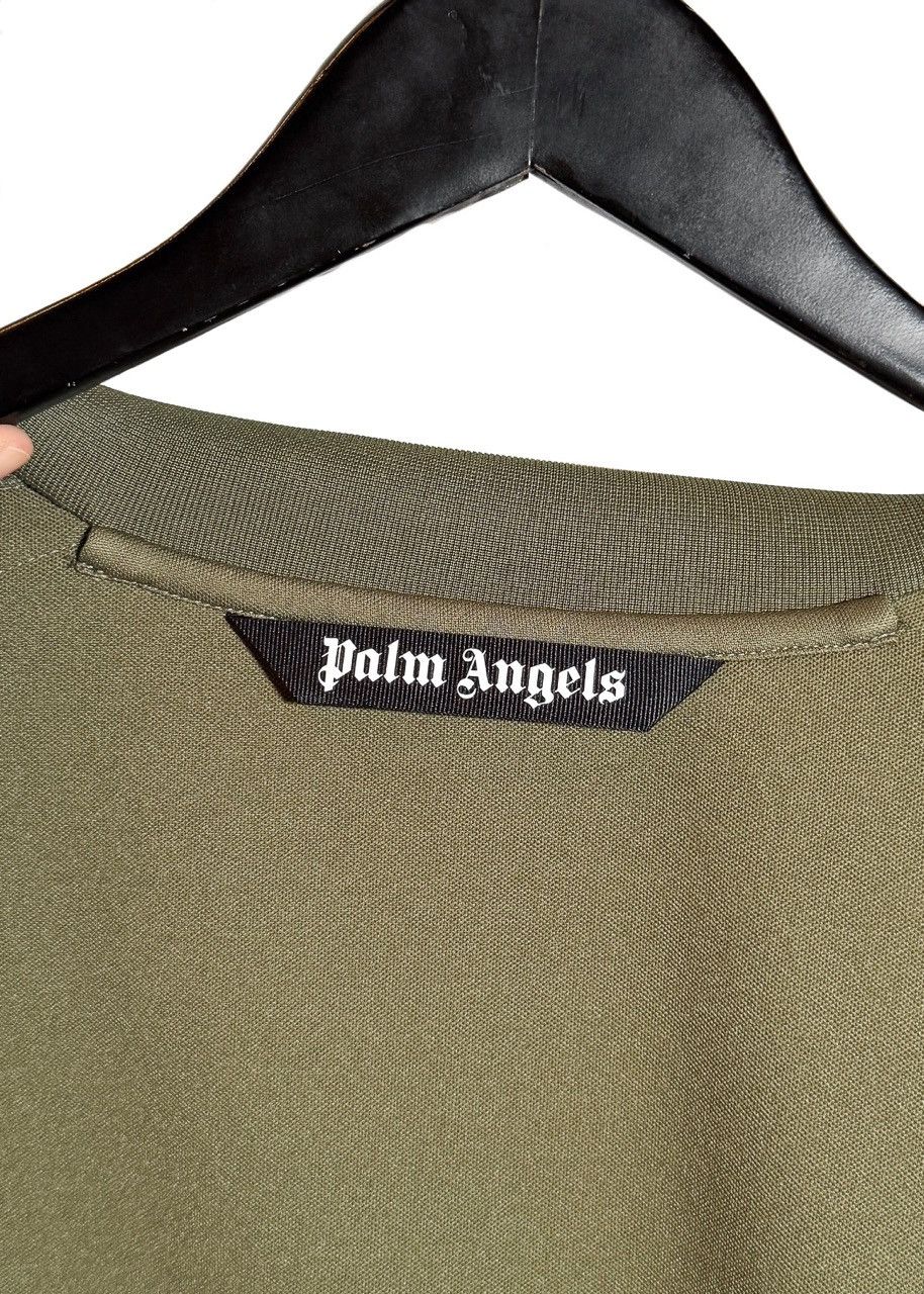Palm Angels Palm Angels Khaki Green Logo Track Sweater Size US L / EU 52-54 / 3 - 9 Thumbnail