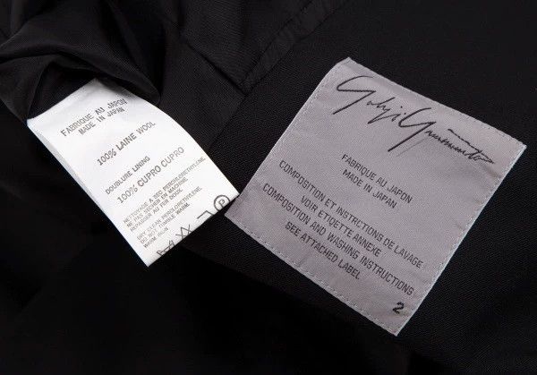 Yohji Yamamoto Yohji Yamamoto Wool jacket with a shape-shifting suit coll Size US M / EU 48-50 / 2 - 5 Thumbnail