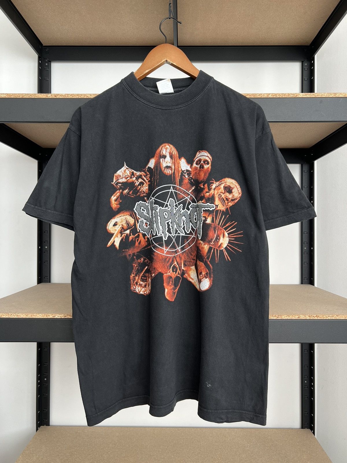 Band Tees Vintage 2001 Slipknot Iowa Goat Rock Band Black T-shirt Size US L / EU 52-54 / 3 - 1 Thumbnail