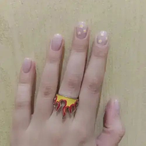 Designer × Homemade × Ring Of Fire Flame Ring🔥🔥🔥 Size ONE SIZE - 3 Thumbnail