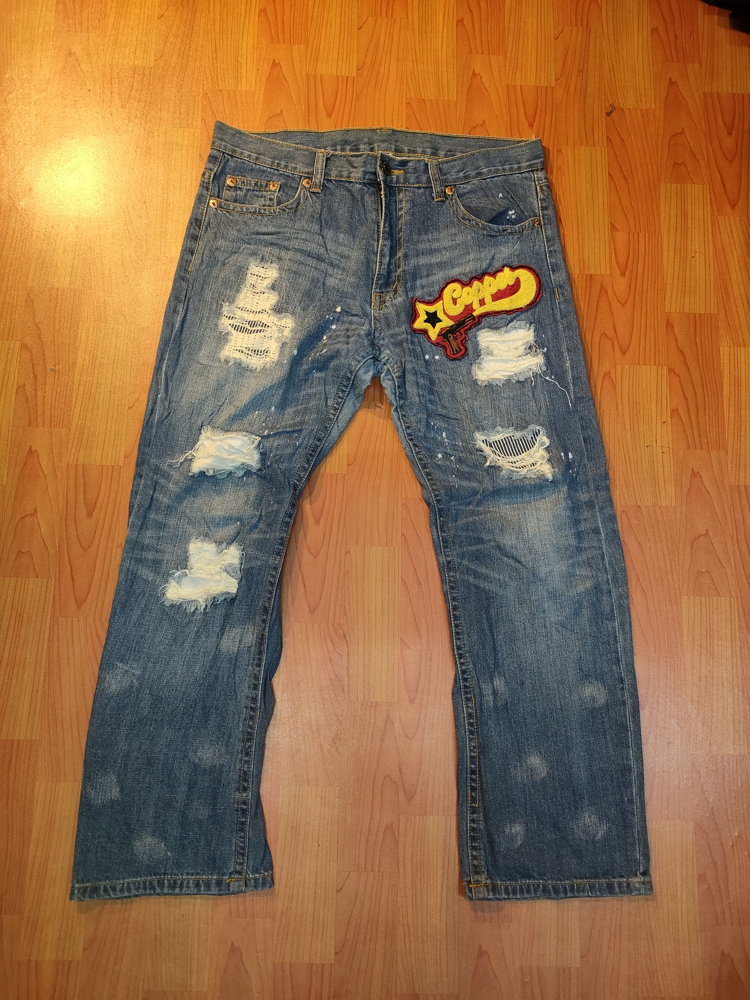 Japanese Brand Distressed Japanese Brand 1986 Jeans Size US 37 - 1 Thumbnail