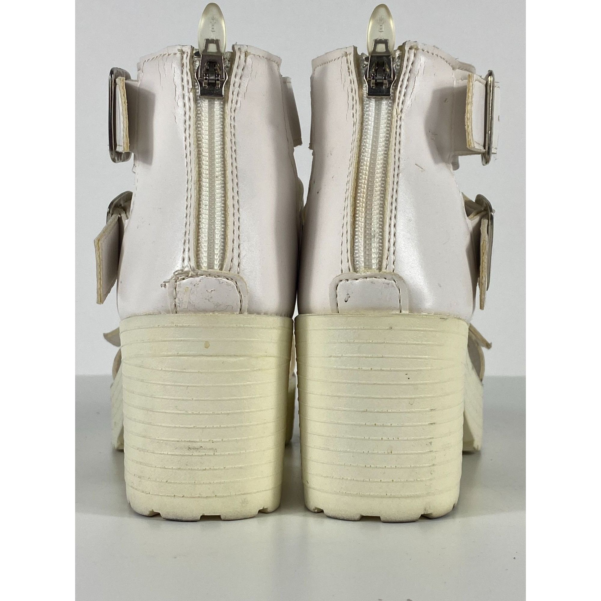 Other Tenwood Platform Sandals Heels White Size 10 Women's Made in Size US 10 / IT 40 - 5 Thumbnail