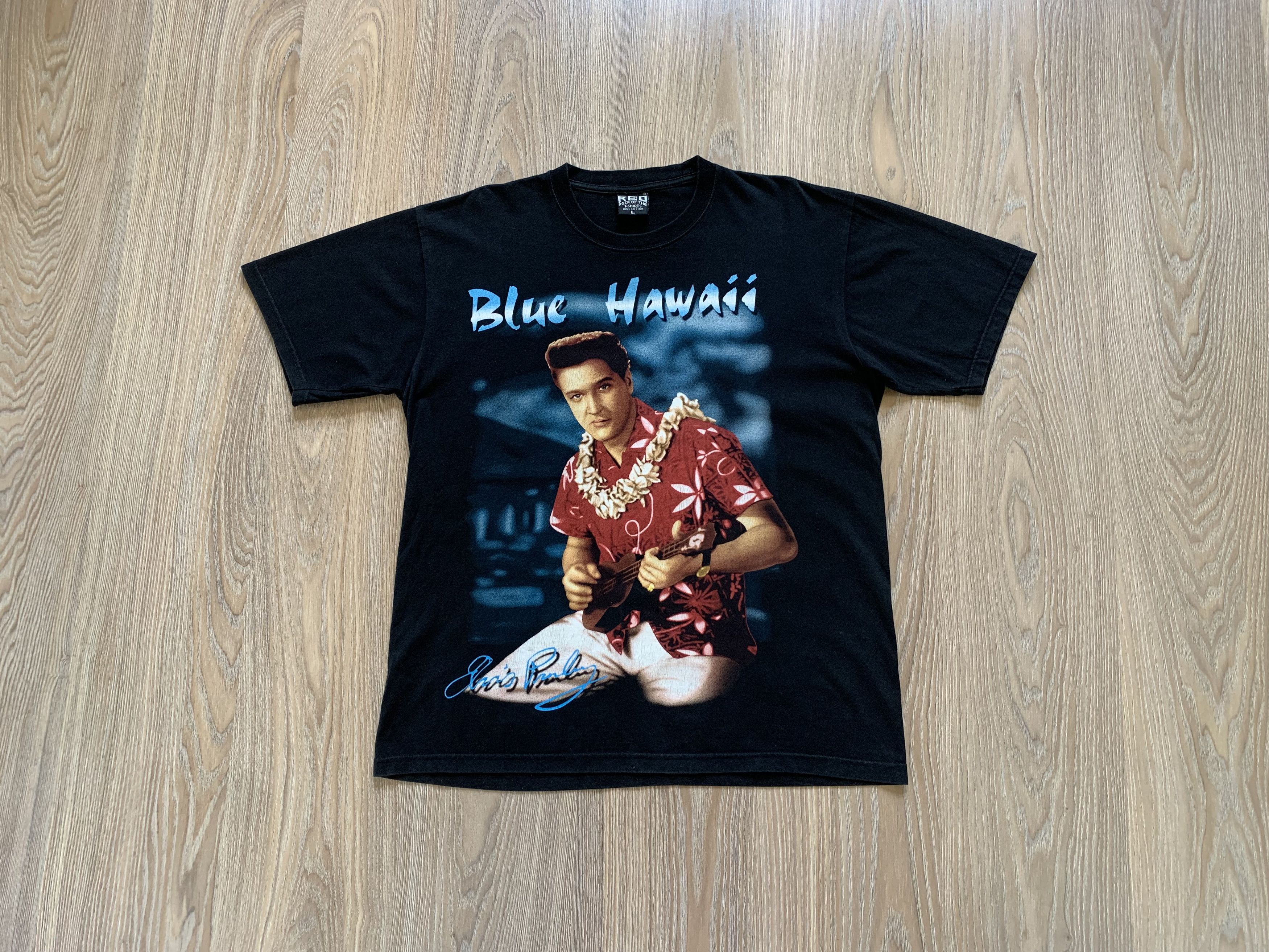 Band Tees × Vintage Vintage Elvis Presley Blue Hawaii T Shirt Size US L / EU 52-54 / 3 - 1 Thumbnail