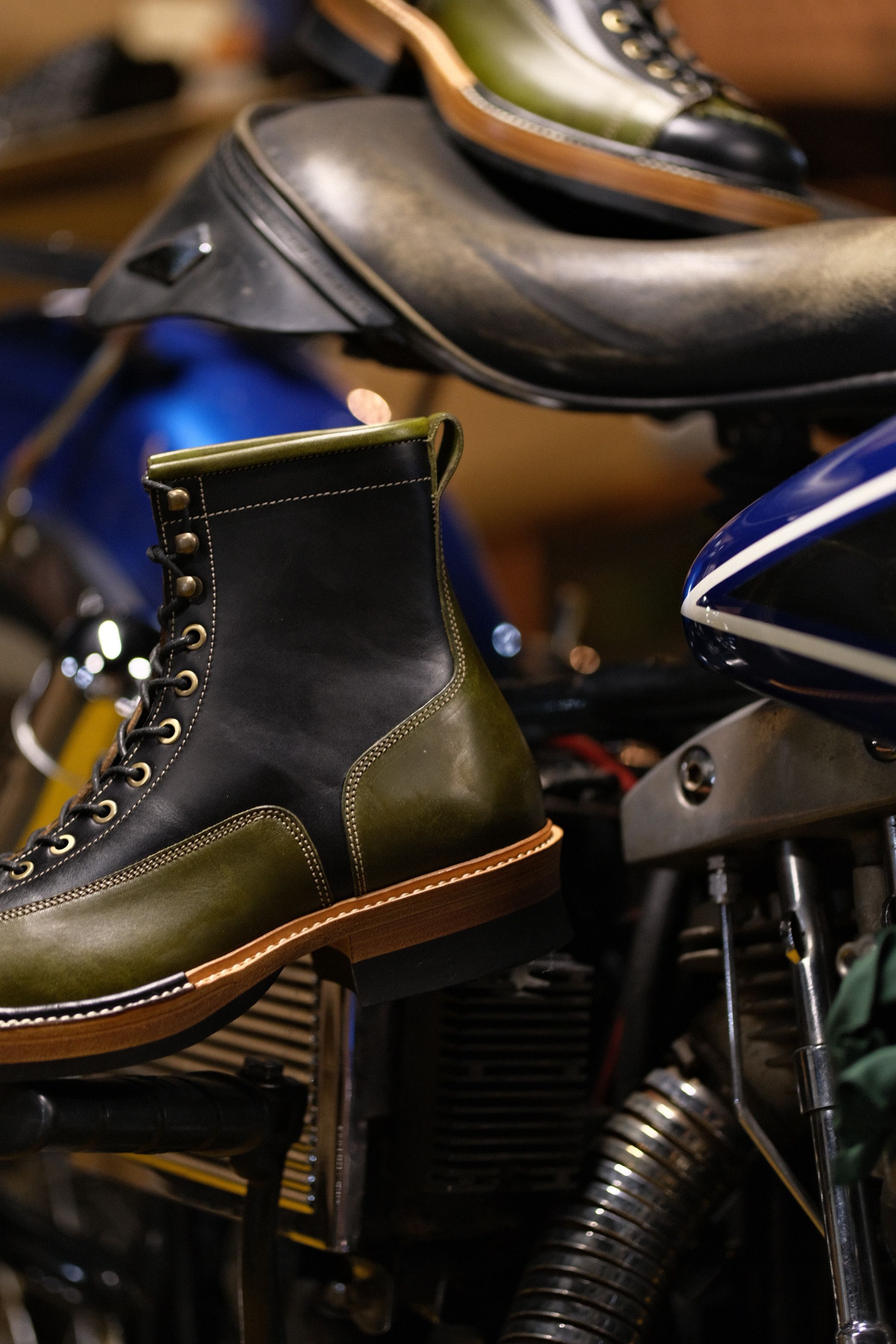 Other Hetala Boots Monkey Black seidel Leather olive Badalasi Size US 9 / EU 42 - 3 Thumbnail