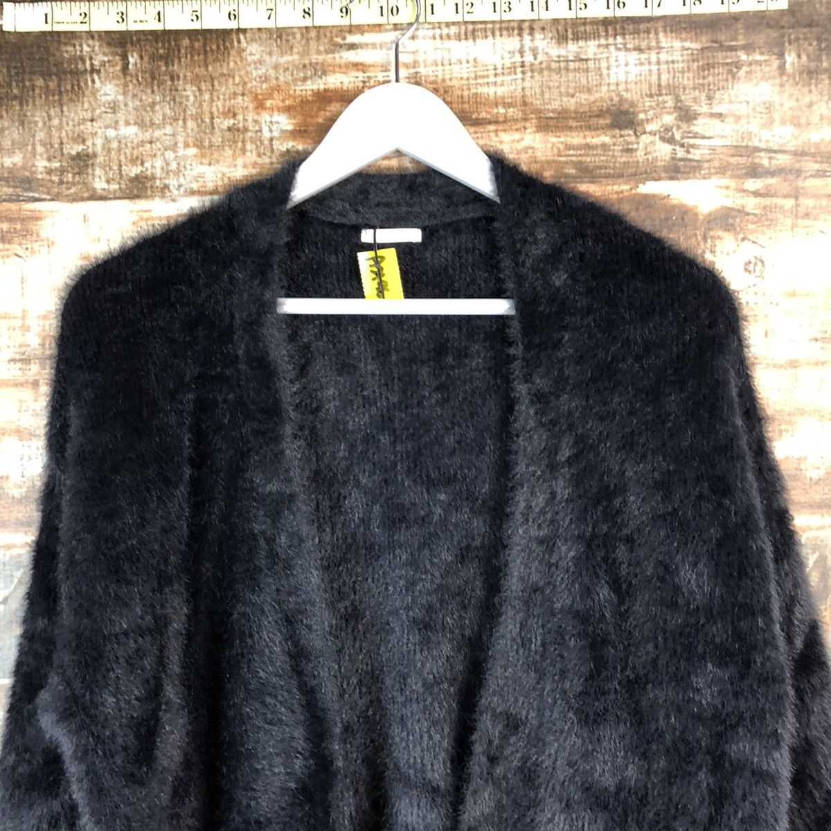 GU GU japan Black Mohair long Cardigan Knitwear #A2196 Size S / US 4 / IT 40 - 4 Thumbnail