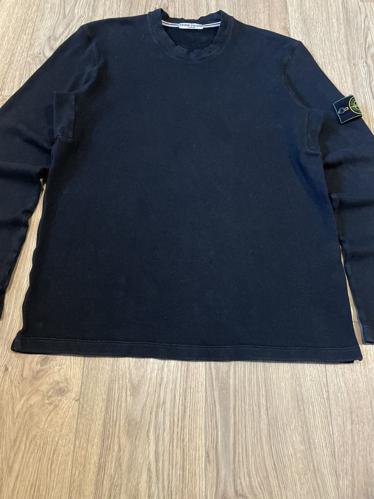 Stone Island Vintage Stone Island Black Sweatshirt 2007ss Size US L / EU 52-54 / 3 - 3 Thumbnail