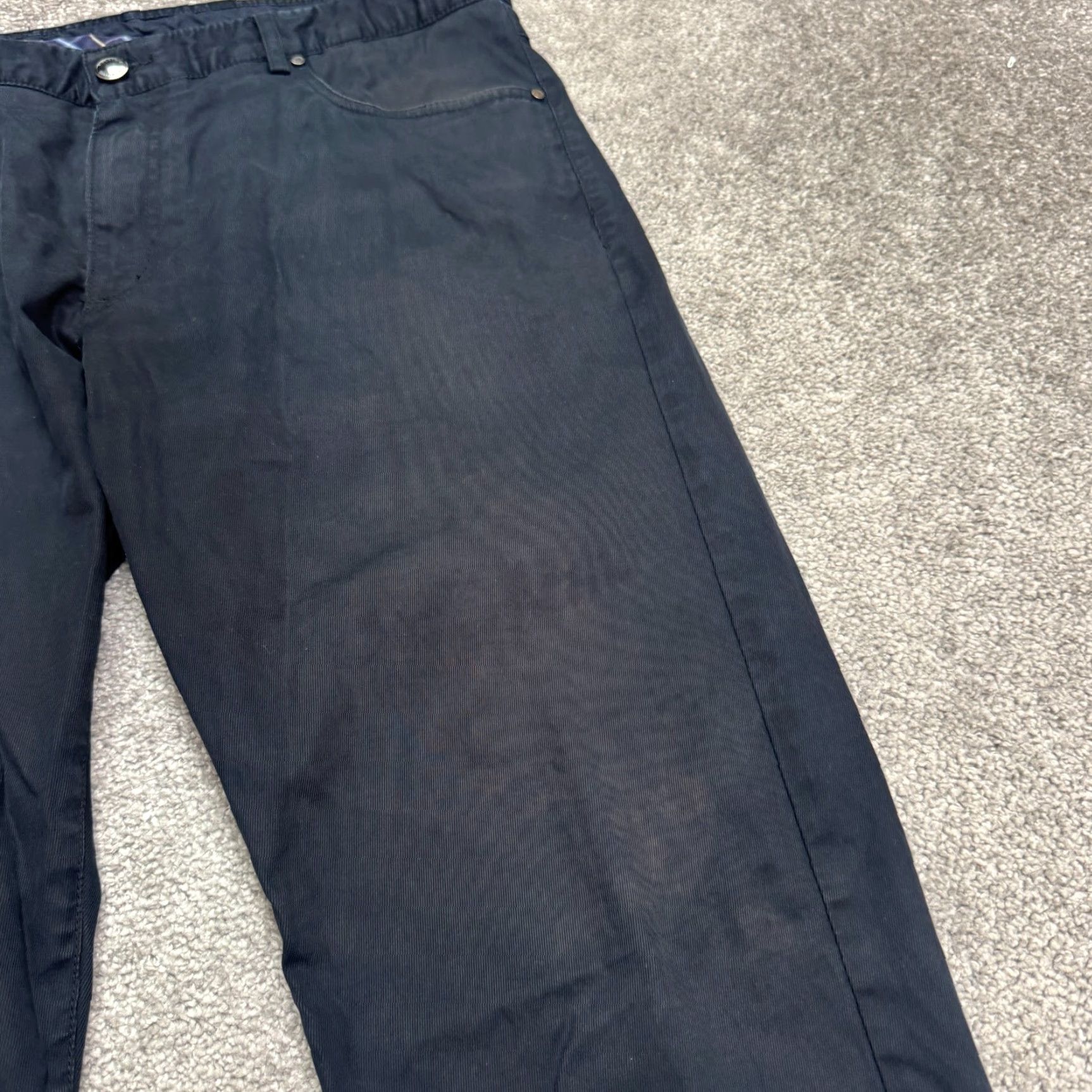 Paul & Shark Paul & Shark Pants Men Chino 36 Navy Blue Cotton Stretch Comfortable 5-Pocket Regular Straight Size US 36 / EU 52 - 4 Thumbnail