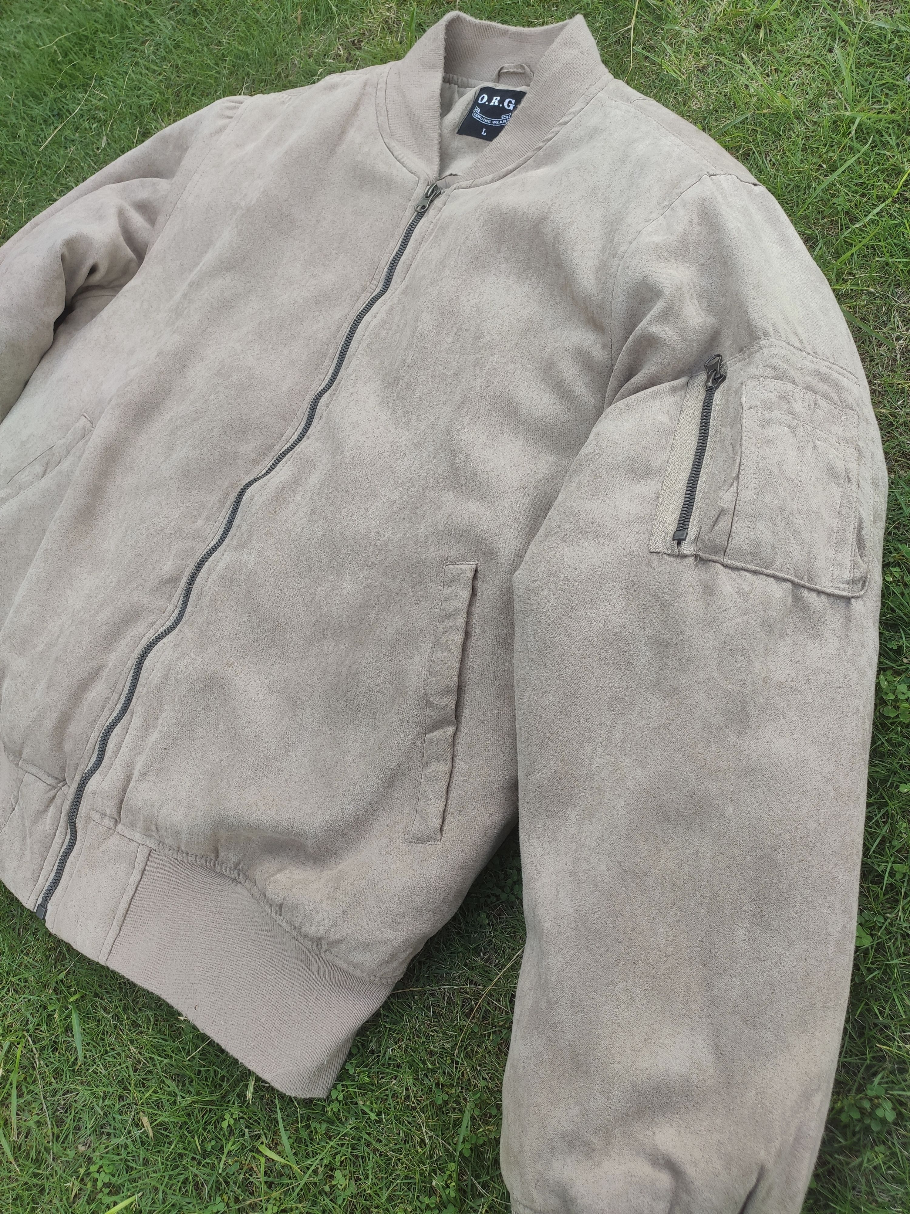 Japanese Brand Vintage O.R.G Velour / Velvet Bomber Jacket Size US L / EU 52-54 / 3 - 3 Thumbnail