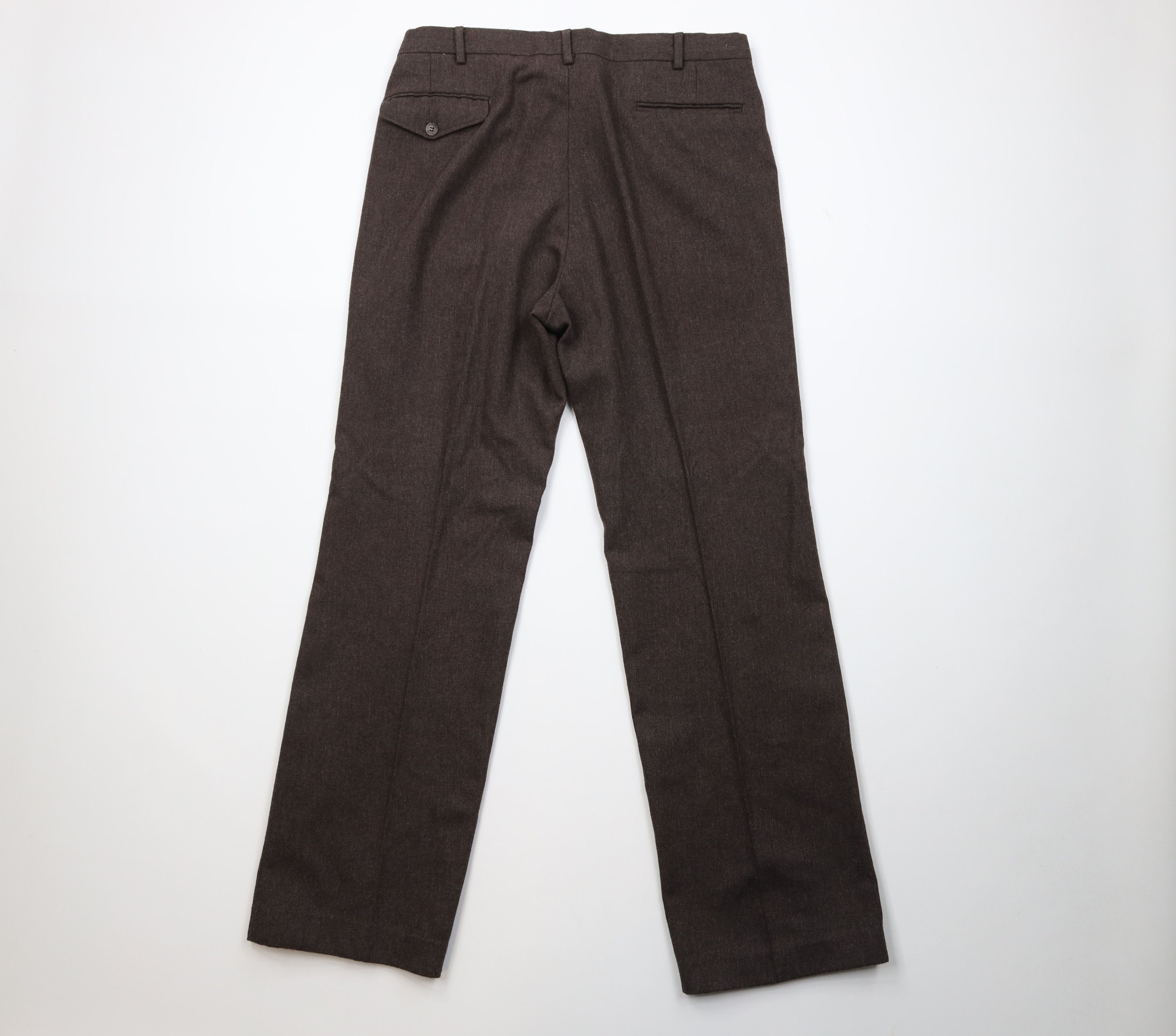 Vintage Vintage 70s Streetwear Tweed Flared Wide Leg Chino Pants USA Size US 34 / EU 50 - 10 Thumbnail