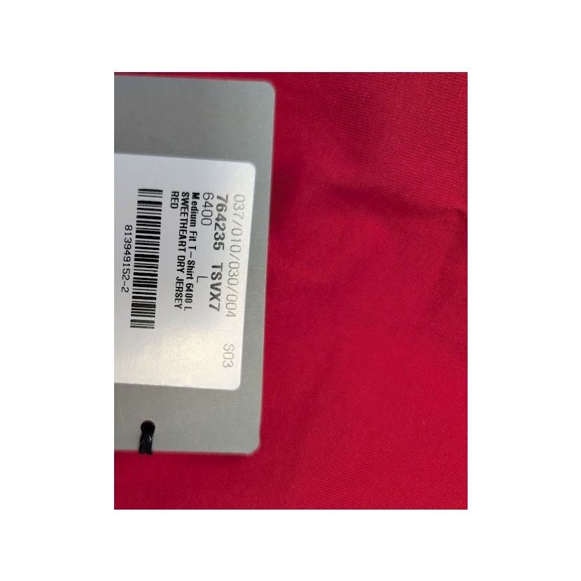 Balenciaga o1rshd1 Sweetheart Dry Jersey Medium Fit T-Shirt in Red Size US L / EU 52-54 / 3 - 23 Thumbnail
