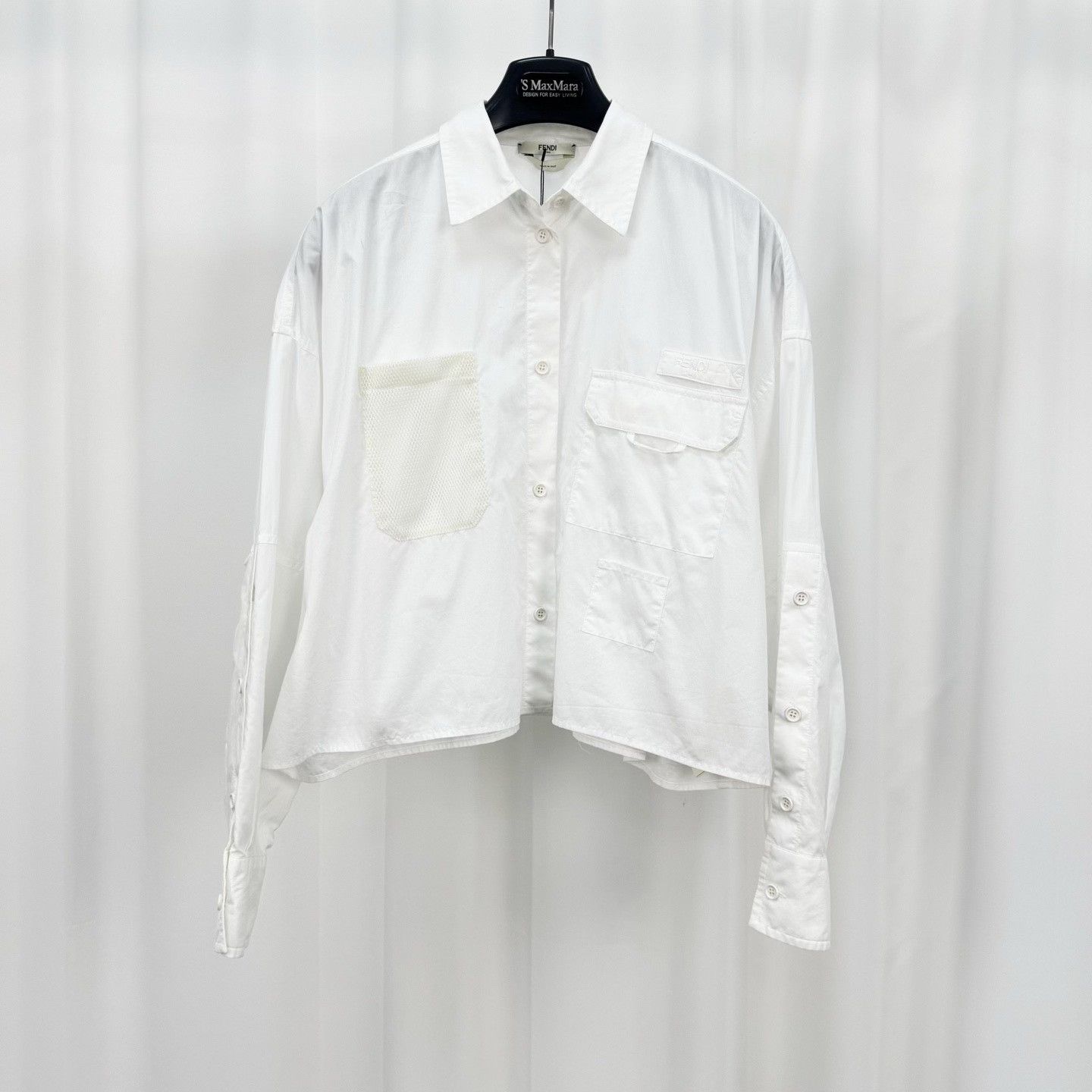 Fendi Fendi Embroidered Letter Shirt Jacket Size S / US 4 / IT 40 - 1 Thumbnail