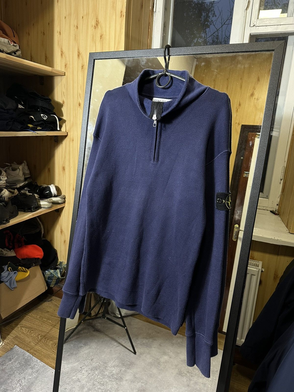 Vintage Stone Island Knit Sweater 1 4 zip rare Tops
