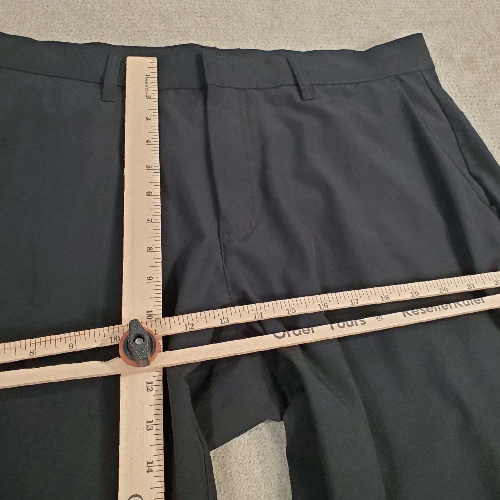 Fabletics Fabletics Pants Mens 36x30 Black Chinos Performance Stretch Casual Flat Front Logo Lightweight Regular Straight - Mens Pants Black Chino Size US 36 / EU 52 - 4 Thumbnail