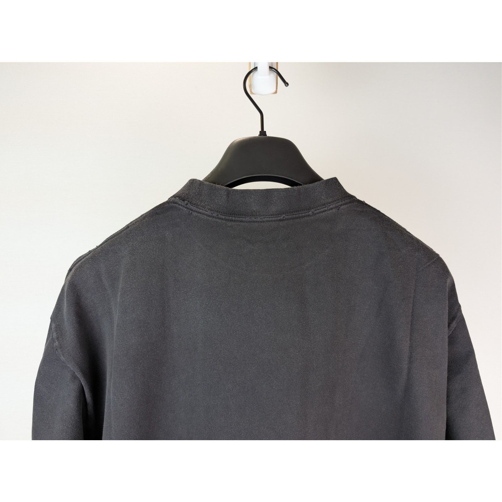 Balenciaga o1rshd1 Distressed DIY College Printed Cotton T-Shirt Black Size US S / EU 44-46 / 1 - 12 Thumbnail