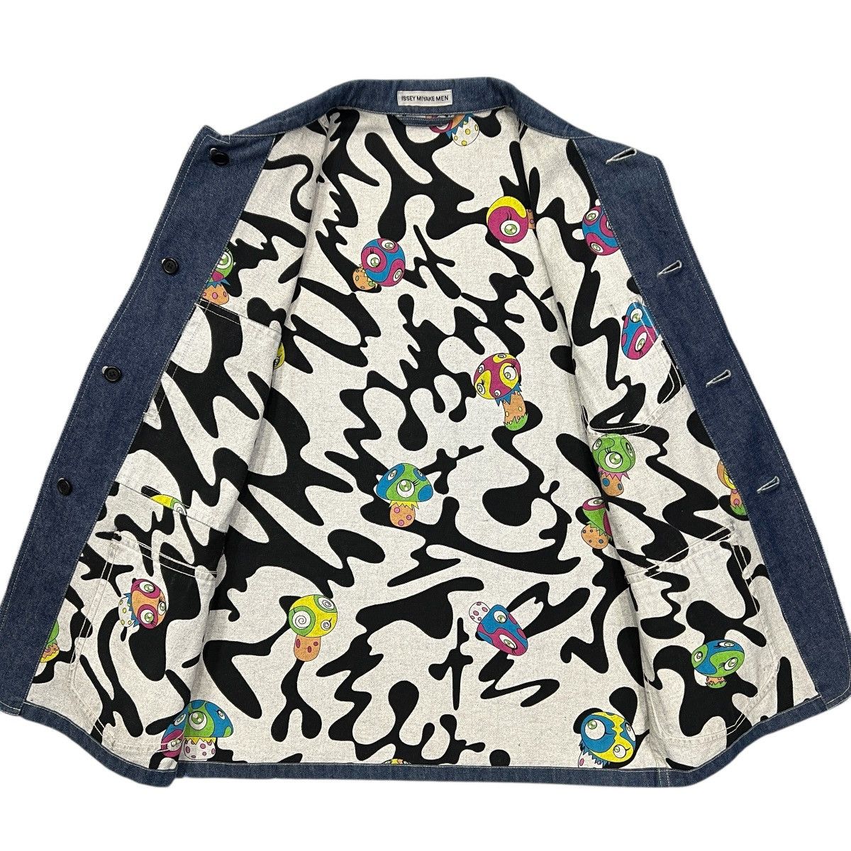 Issey Miyake ISSEY MIYAKE 2000SS TAKASHI MURAKAMI Reversible Denim Jactet Size US M / EU 48-50 / 2 - 3 Thumbnail