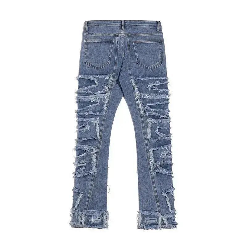 Japanese Brand Hip Hop Loose Denim Trousers Vibe Style Size US 32 / EU 48 - 4 Thumbnail