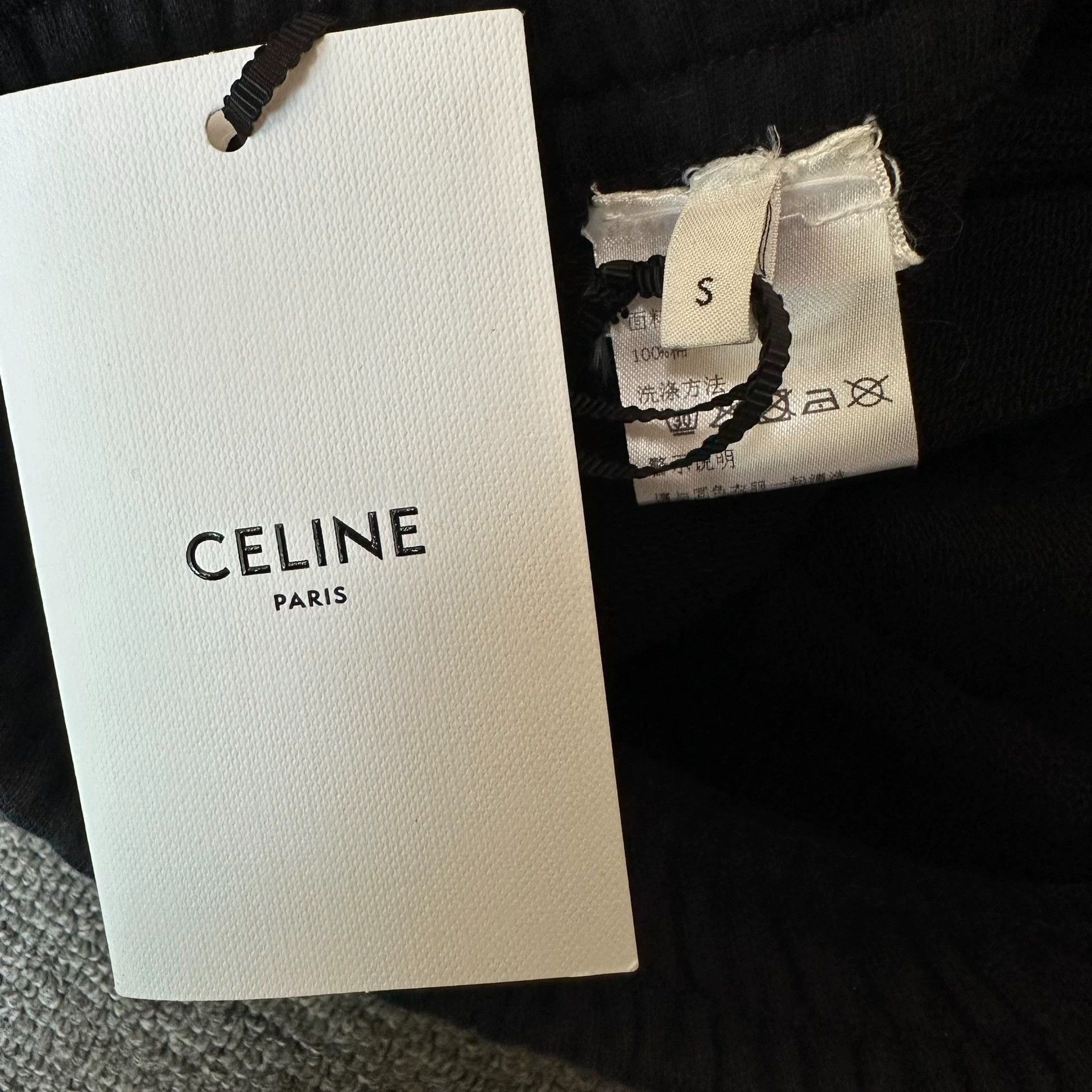 Celine celine black logo print casual pants Size US 34 / EU 50 - 4 Thumbnail