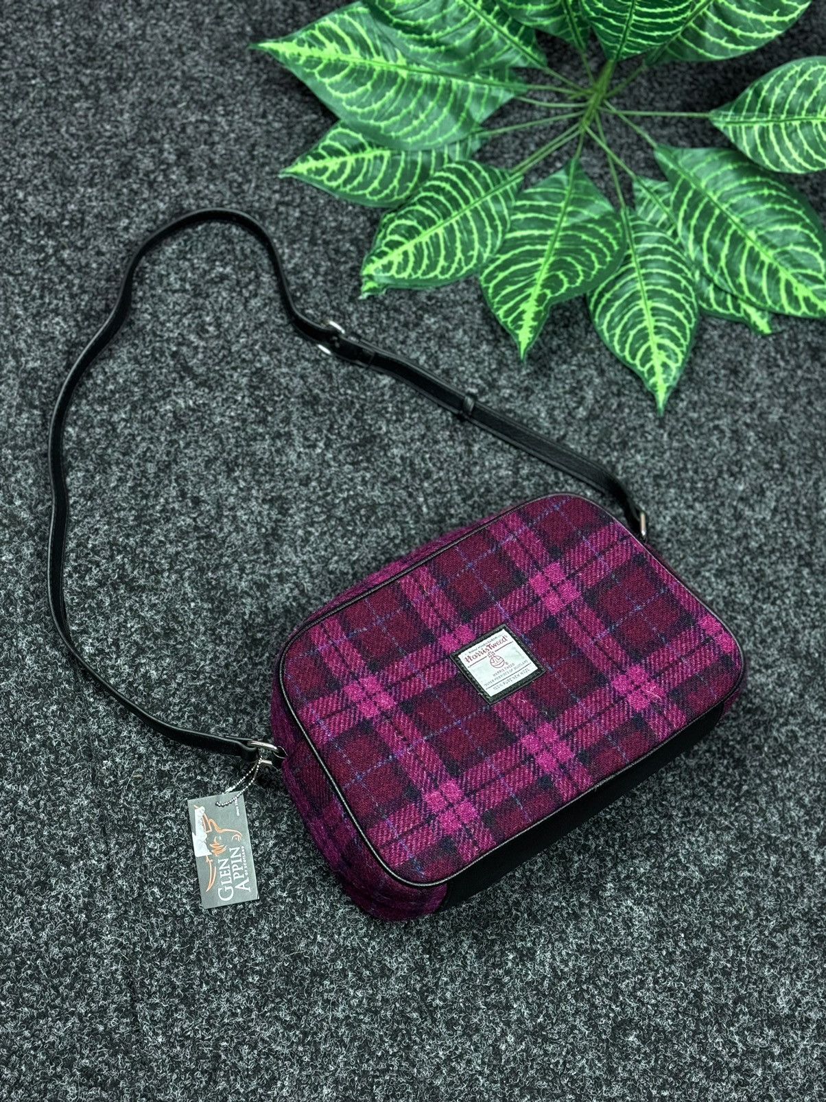 Designer × Harris Tweed Messenger over the shoulder Harris Tweed Glen Appin Size ONE SIZE - 4 Thumbnail