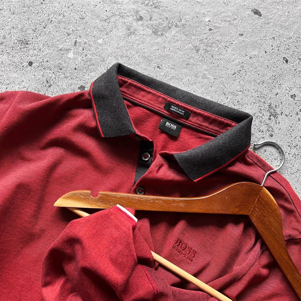 Hugo × Hugo Boss Hugo Boss Womens Red Short Sleeve Polo Shirt Small Logo Size L / US 10 / IT 46 - 3 Thumbnail