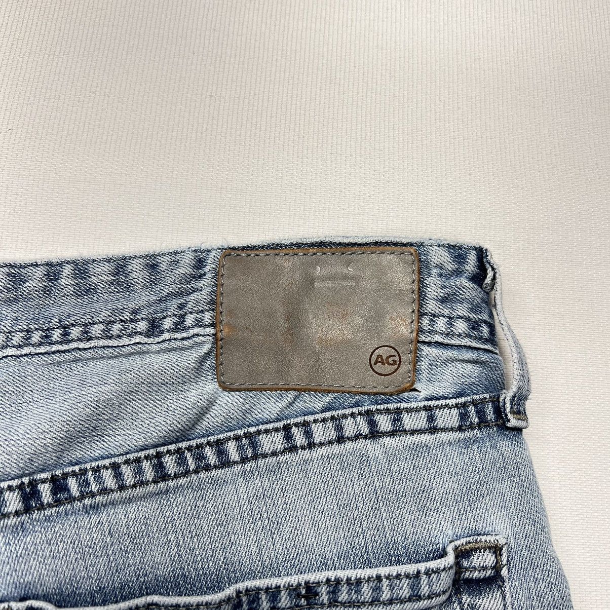 AG Adriano Goldschmied AG Adriano Goldschmied Jeans Blue Straight Denim Washed Size US 36 / EU 52 - 13 Thumbnail