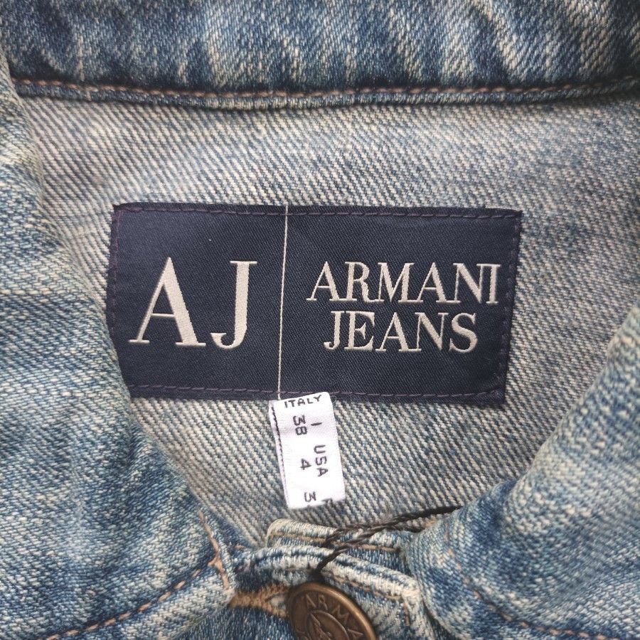 Armani × Giorgio Armani Armani Jeans trucker jacket indigo series made in italy Size S / US 4 / IT 40 - 3 Thumbnail