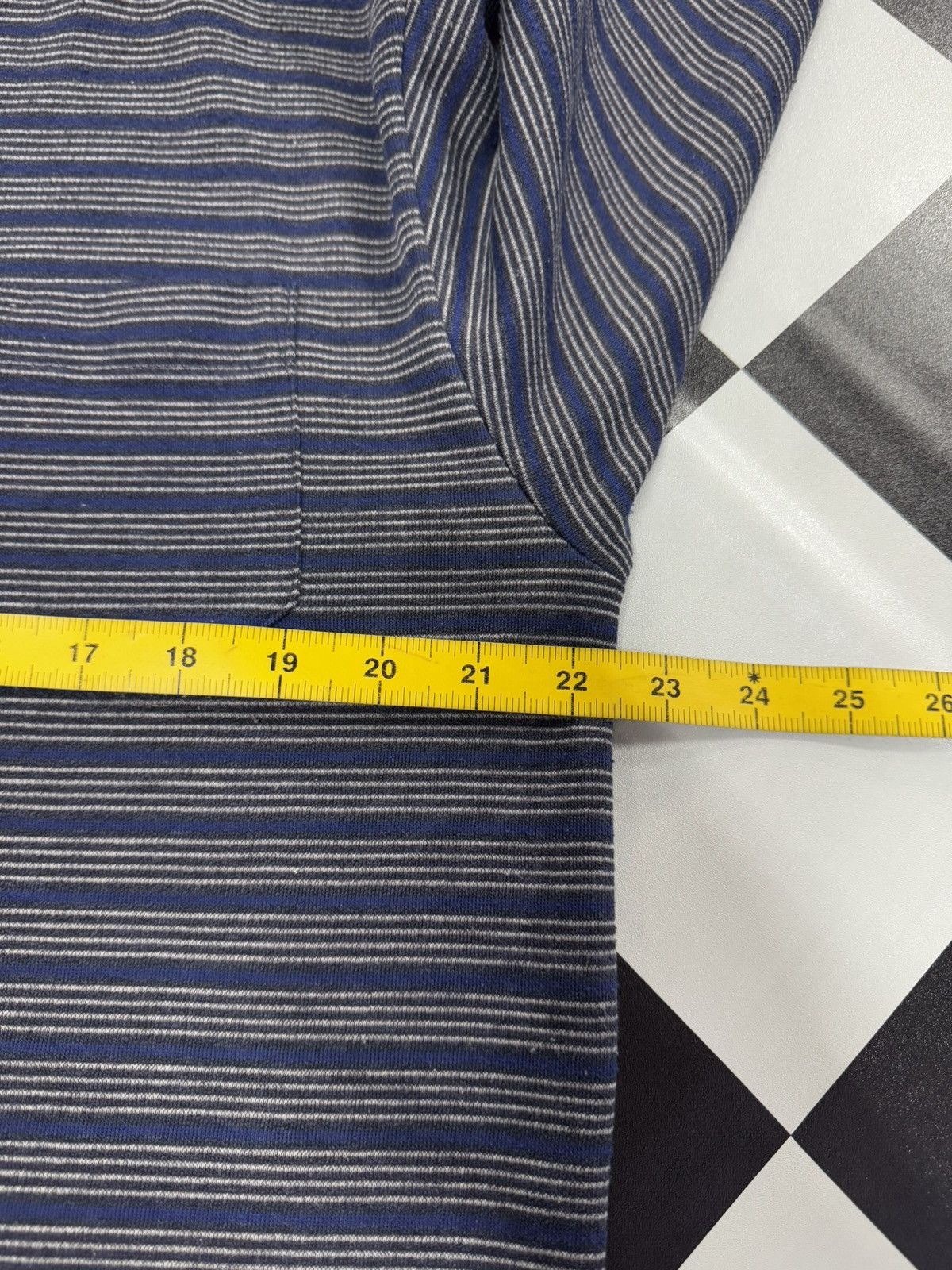 Japanese Brand Vintage Kansai Yamamoto Homme Stripe Basic Sweatshirt Size US XL / EU 56 / 4 - 12 Thumbnail