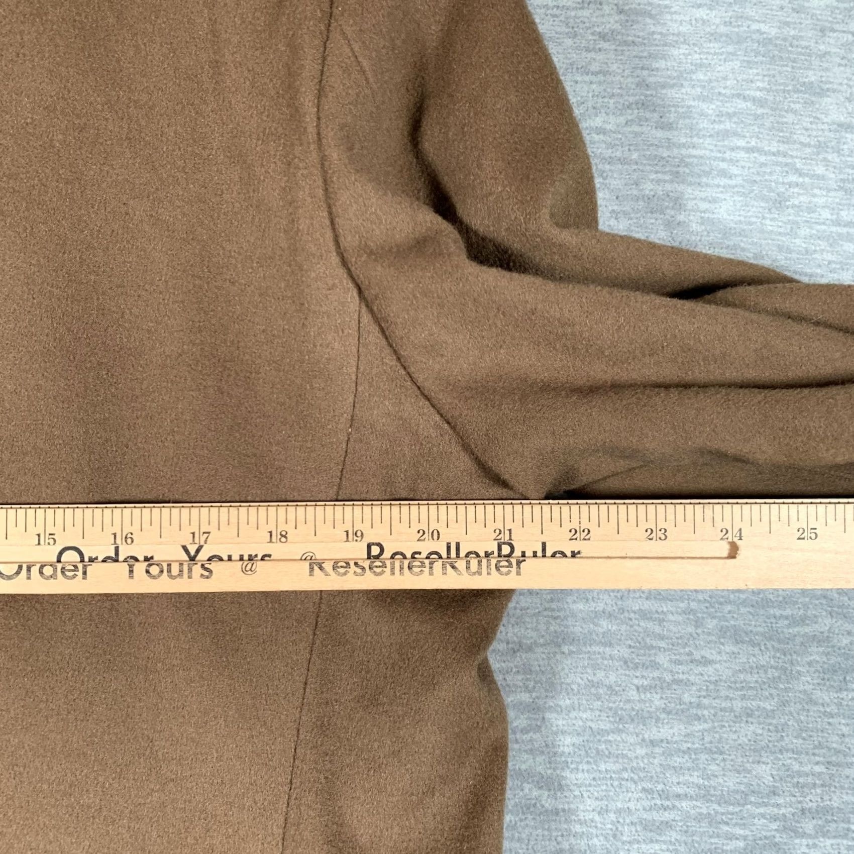 Vintage Bianchi Suit Jacket Mens 48 Brown Wool Cashmere 3 Button Blazer Made Italy Size 48R - 7 Thumbnail
