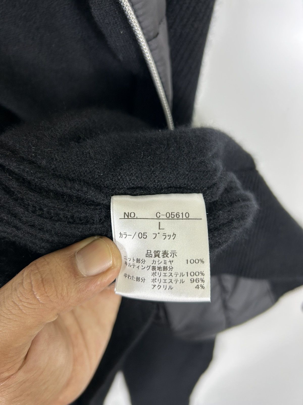 Homespun Knitwear × Japanese Brand 🔥TakashiMaya Quilted Sleeve Knit Zipper Jacket Size US L / EU 52-54 / 3 - 10 Thumbnail