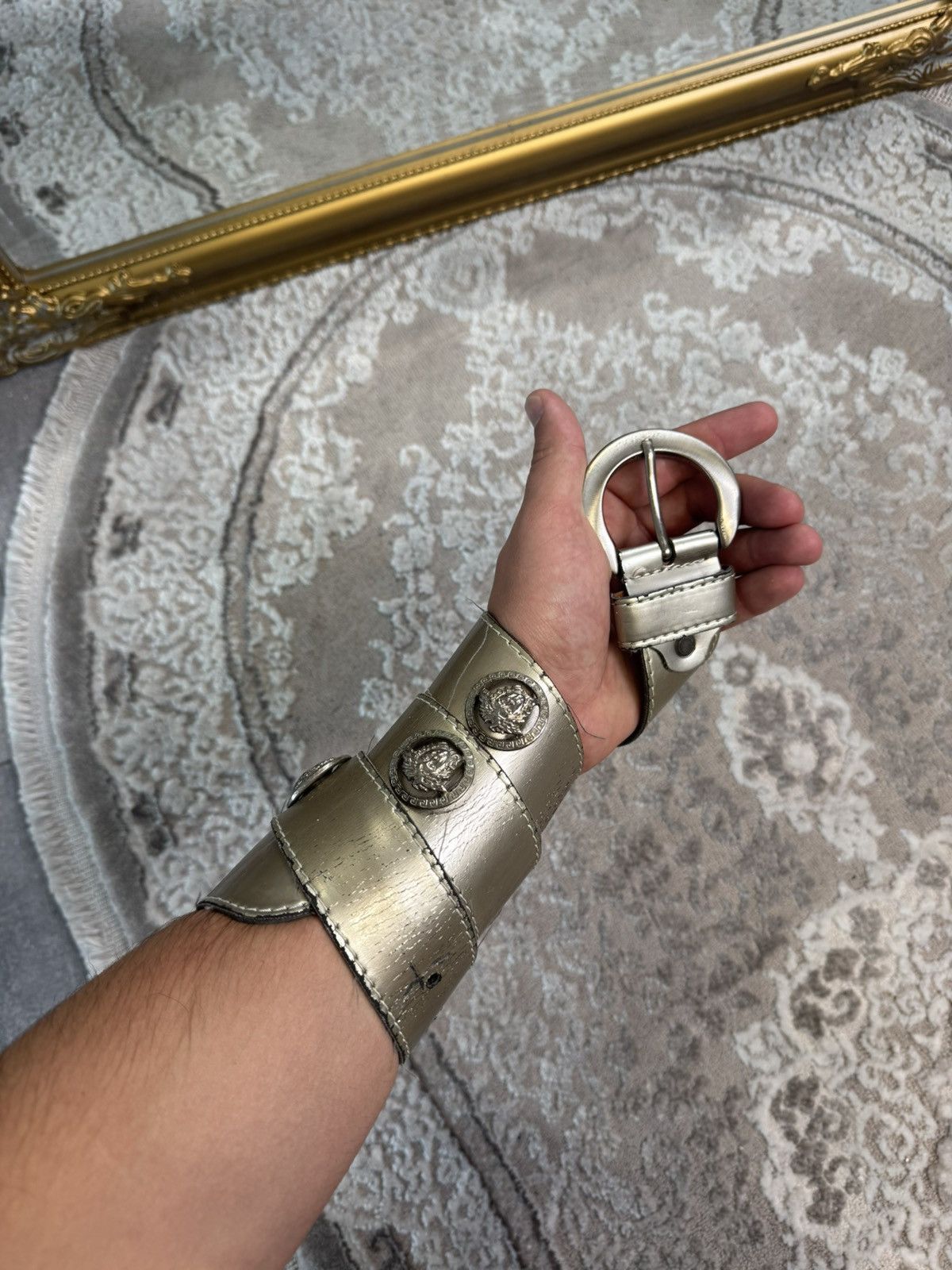 Versace 00ʼS Versace Medusa Style Y2K Vtg Belt Size ONE SIZE - 1 Thumbnail