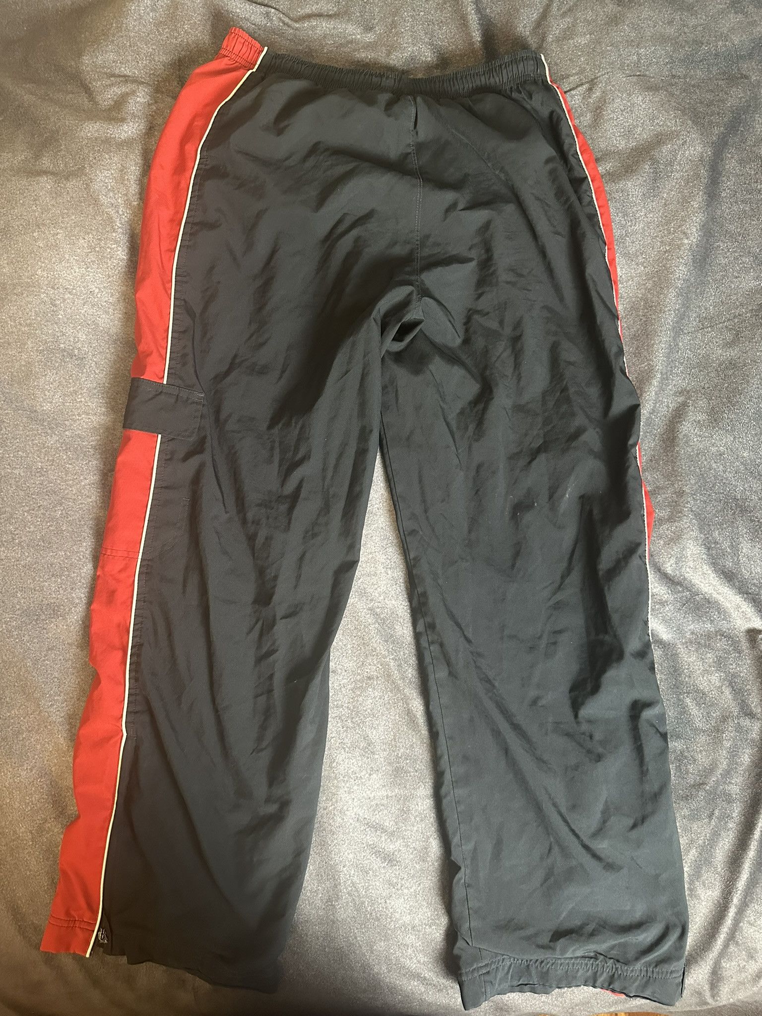 Nike Vintage Nike Track Pants — Black/Red Size US 31 - 3 Thumbnail