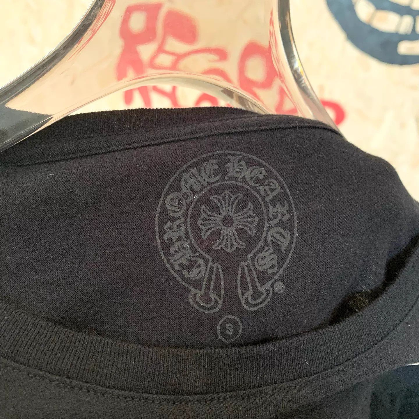 Chrome Hearts Chrome Hearts Black Sword Yellow Letter Script LS Size US S / EU 44-46 / 1 - 2 Thumbnail