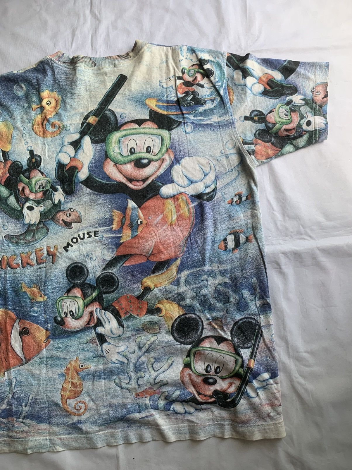 Disney × Medicom Toy × Number (N)ine Vintage RARE Japan Disney Mickey Mouse Aop Tee Size US M / EU 48-50 / 2 - 14 Thumbnail