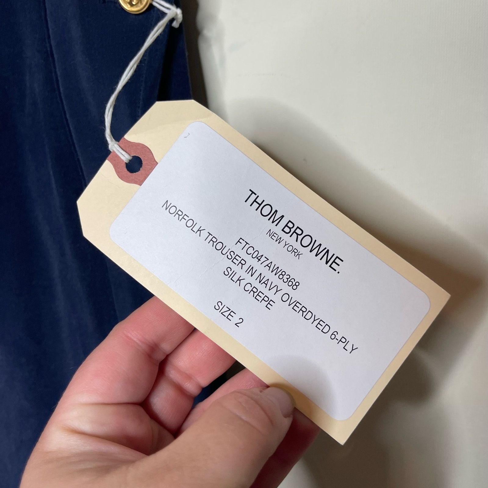 Thom Browne Thom Browne Norfolk High Waist Trouser Navy Blue Womens 2 Size 26" / US 2 / IT 38 - 8 Thumbnail