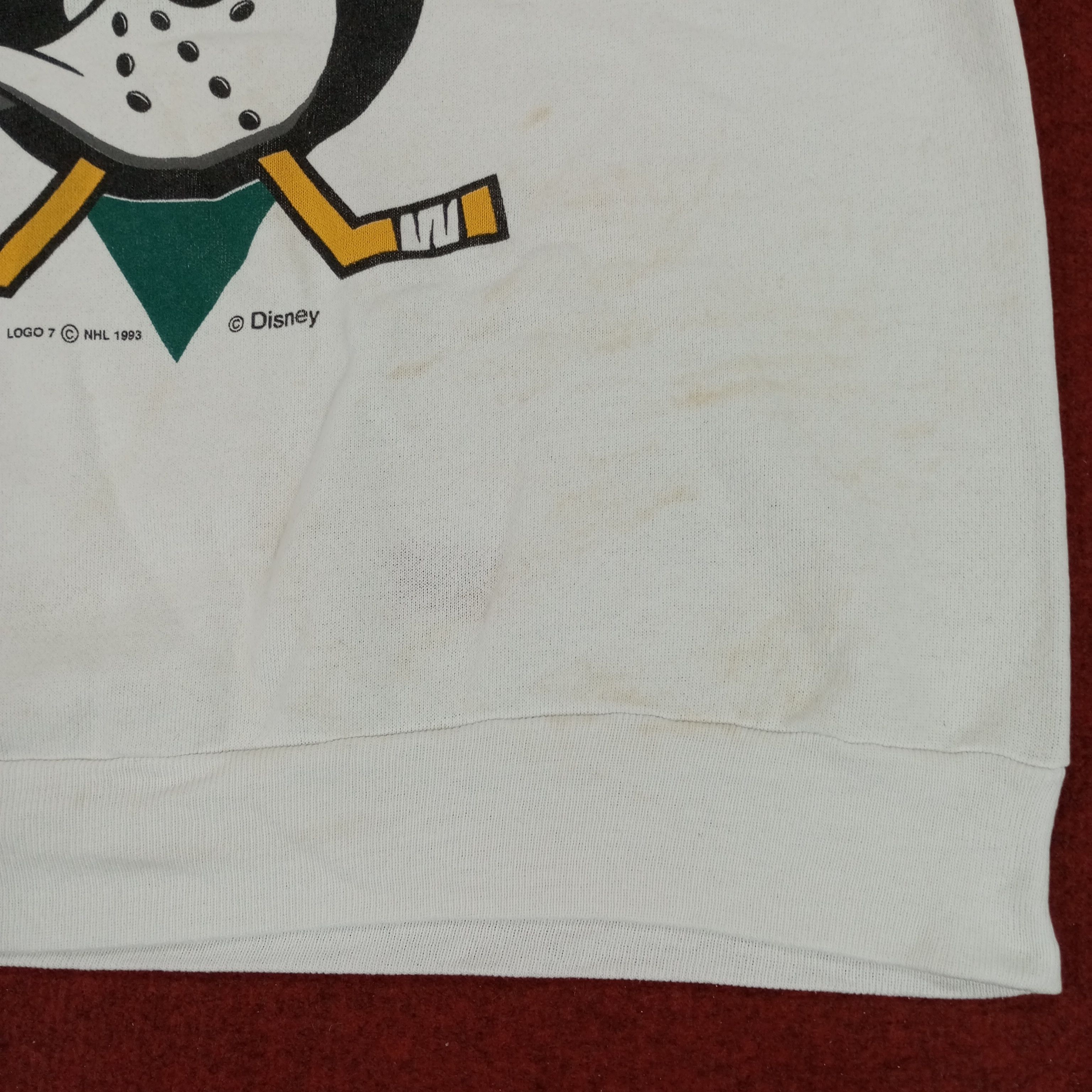 NHL × Vintage Mighty Ducks NHL Hockey Sports Team Vintage Sweatshirt Size US M / EU 48-50 / 2 - 9 Thumbnail