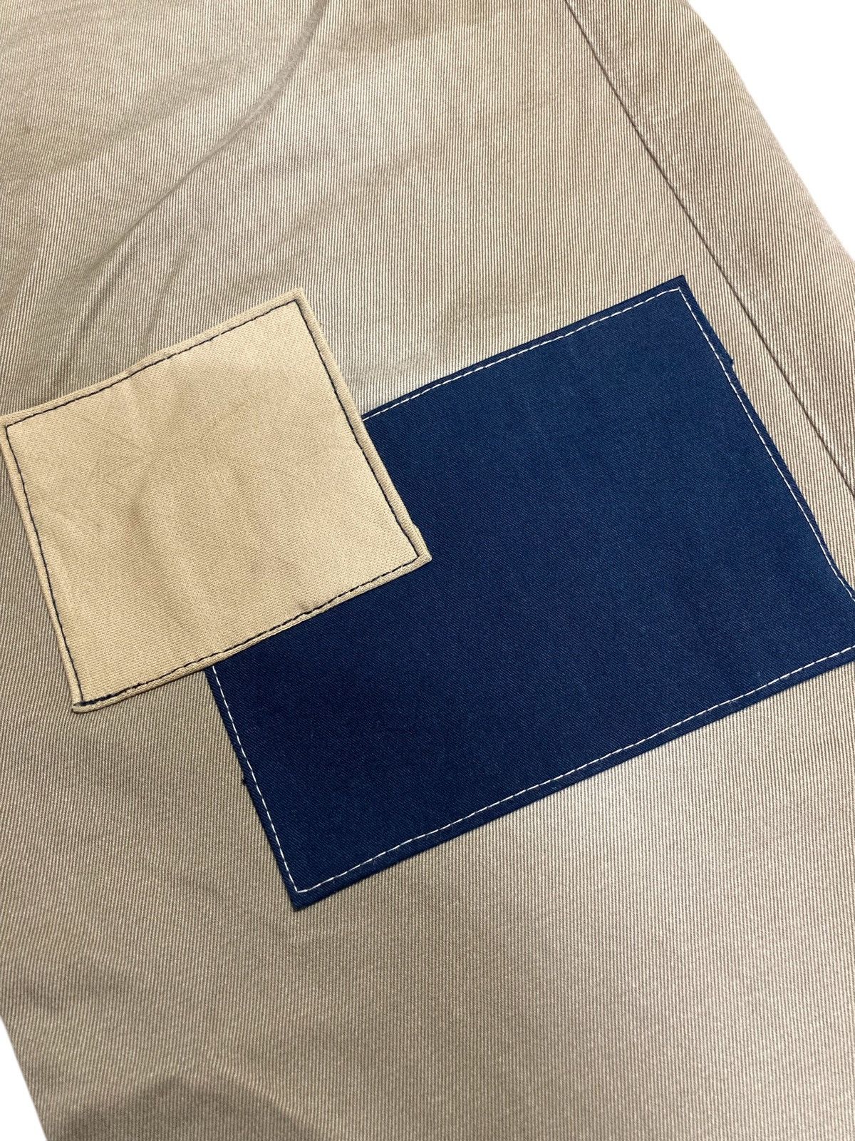 Kapital Reworked Blue Way Khaki Patchwork Pants Size US 32 / EU 48 - 7 Thumbnail