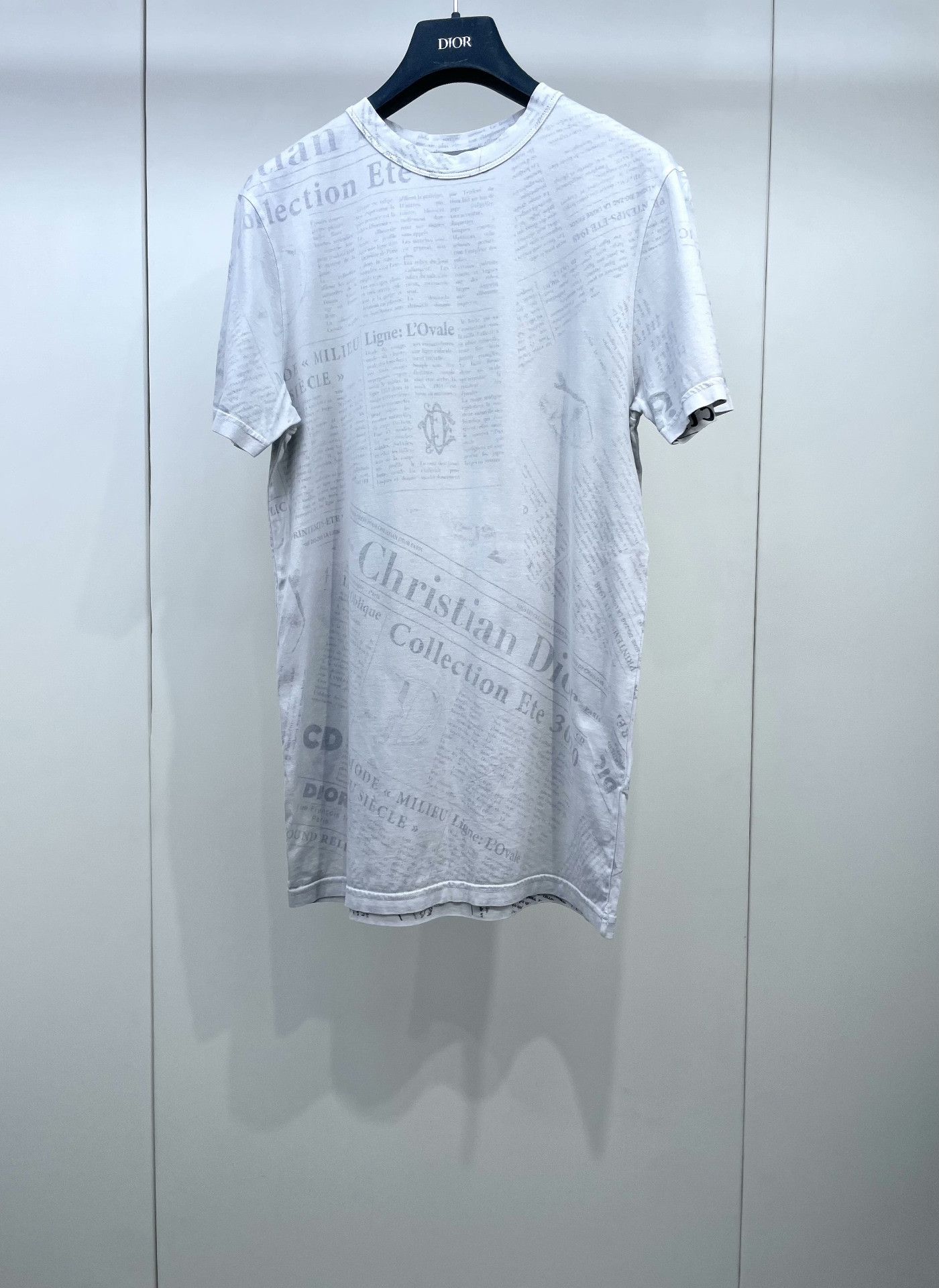 Dior Dior x Daniel Arsham Reverse Newspaper Print Short-Sleeve Size XXS / US 00 / IT 34 - 1 Thumbnail