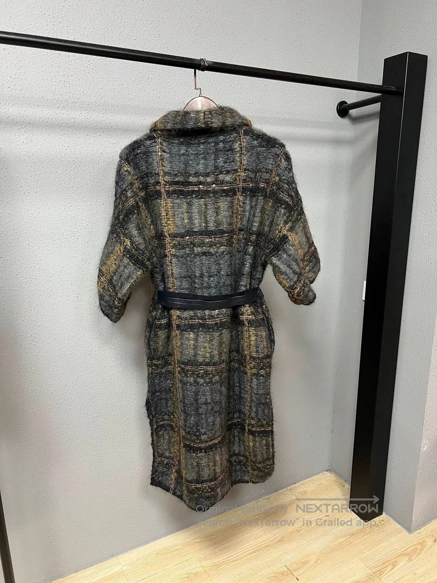 Brunello Cucinelli plaid wool alpaca blend coat. Size US M / EU 48-50 / 2 - 2 Thumbnail