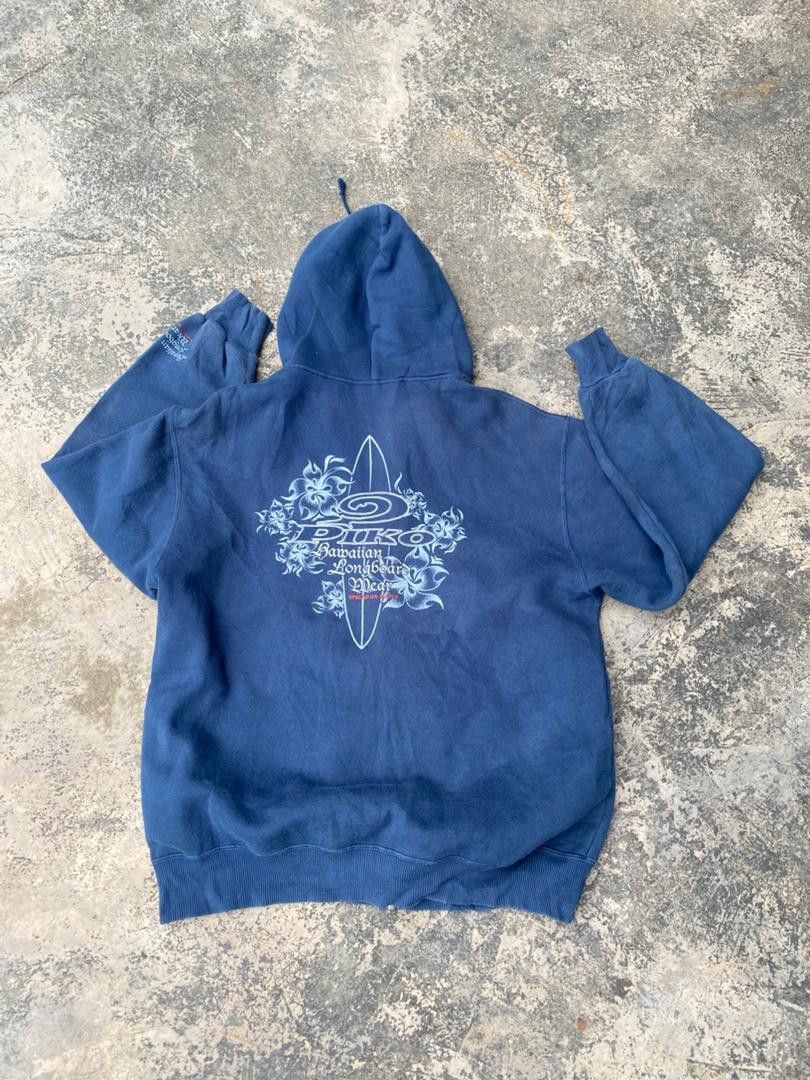 Japanese Brand 90s💥 Piko Hawaiian Hoodie Zip up Jacket Size US M / EU 48-50 / 2 - 1 Thumbnail