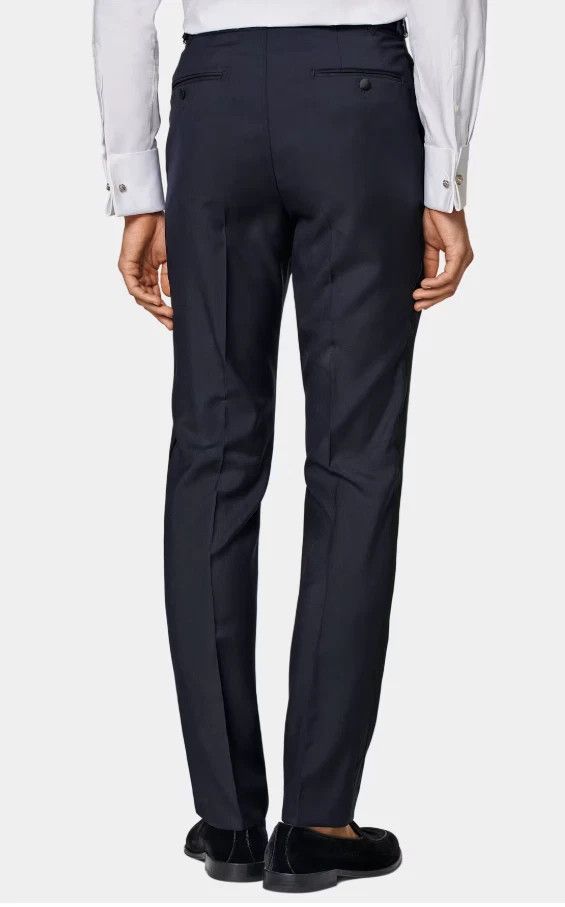 Suitsupply Men Suitsupply Suit Lazio Tuxedo Fully Lined Navy Blue US38 Size 38R - 8 Thumbnail