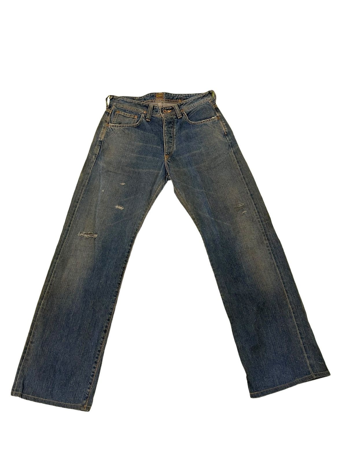 Lee 1930s 1101 Lee Cowboy Vintage Buckle Back Selvedge 8🟦7 Size US 30 / EU 46 - 13 Thumbnail